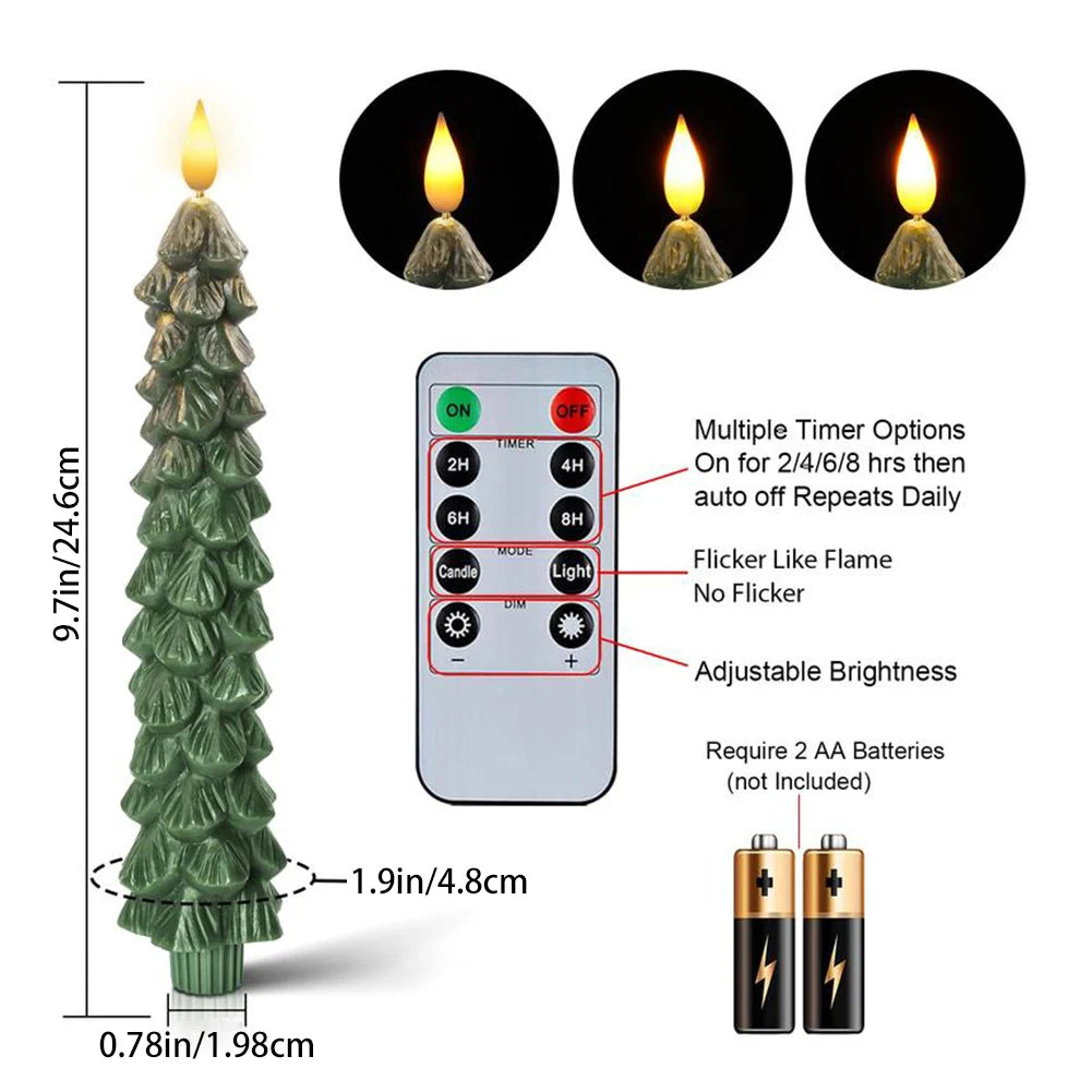 Christmas Pinecone Simulation Candlelight - Remote Controlled (Flameless)